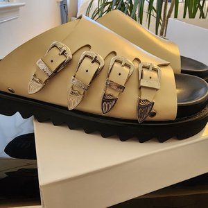 Toga Pulla Tan Sandals Sz 40